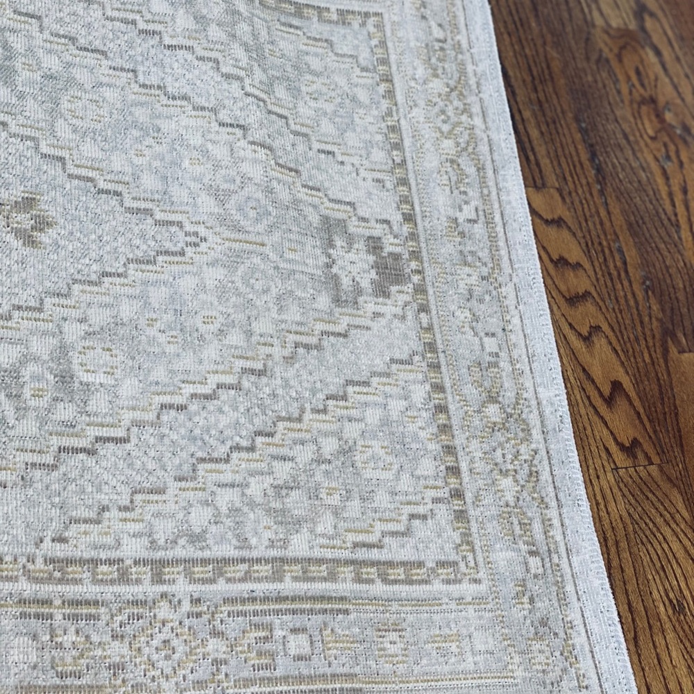 Momeni Isabella Grey Geometric Runner Rug - Picture 9 of 9
